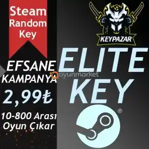Steam Random Key ELITE 10-800 Oyun Çıkar HEDİYELİ!