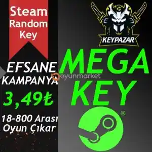 Steam Random Key MEGA 18-900 Oyun Çıkar HEDİYELİ!