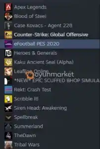 Steam Etkinlikler İçin Toplam 50 Saat 16 Oyunlu Para Yatırılmış Hesap