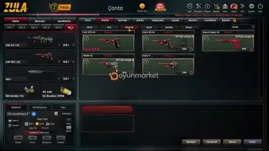 Zula Pass li stok silahlar full +6 bol sınırsızlı ucuz devamı resimler ve açıklamada