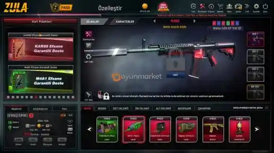 150tl yatırılmış 41 seviye zula pass yağmur sezonu vardı