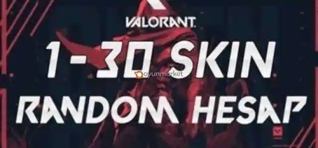 VALORANT 1-30 SKİNLİ RANDOM HESAP SON STOKLAR! 5 DAKİKA İÇERİSİNDE TESLİM