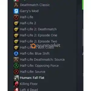 left 4 dead 2 + halfl life 2 + garrys mod + cs + portal 1 - 2