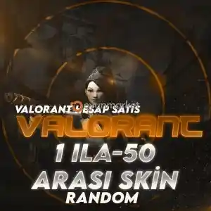 TR VALORANT 1-50 ARASI RANDOM SKİNLİ HESAP