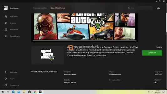 GTA 5 ARK:Survival Evolved Rocket League olan Epic Games hesabı satılıktır.