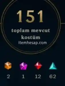 222 LEVEL 151 KOSTÜM 128 ŞAMPİYON