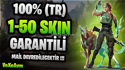 100% (TR) 1-50 Skin Garantili Random Hesaplar (Mail Devredilecektir)