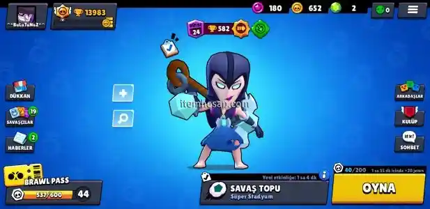 Brawl Stars 14k kupa 31 karakter