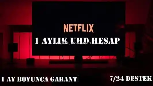 1 Ay Garantili UHD 4K Netflix Hesabı