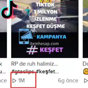 TikTok 1MİLYON İZLENME [ KAMPANYA ] #KEŞFET