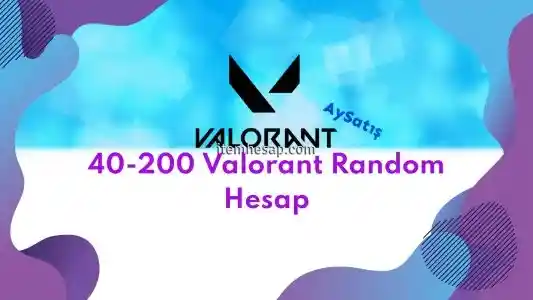 Valorant Random Hesap 40-200 Skin 100% İstanbul Sunuculu