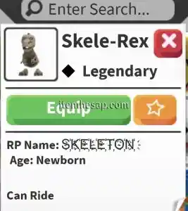 Adopt Me! - Skele Rex - Pet Satış