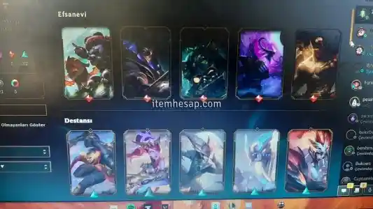 altın 1 yitik vandal fatih kılıç + lol hesabı