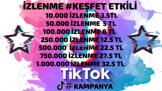 10.000 Tiktok Video İzlenme #Keşfet