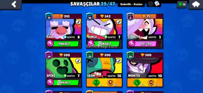 BRAWL STARS EFSANEVİLİ MAX HESAP