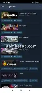 Steam kelepir hesap