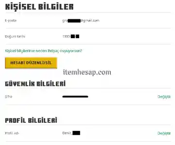 Kullanıcı+Skin Değişen Elmas Hesap