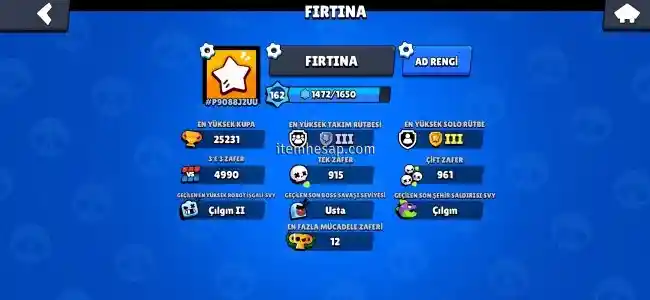 Brawl stars hesabı