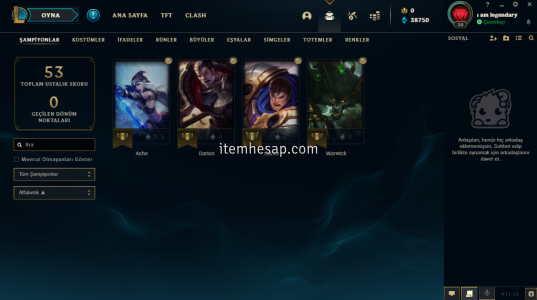 30 LEVEL UNRANKED BOL GANİMETLİ HESAP (39k mavi öz)