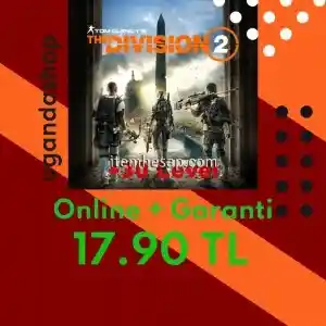 Tom Clancy's The Division 2 +30 Level Online Uplay/Ubisoft Hesap + Garanti