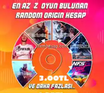 ORİGİN EN AZ 2 OYUN OLAN HESAPLAR