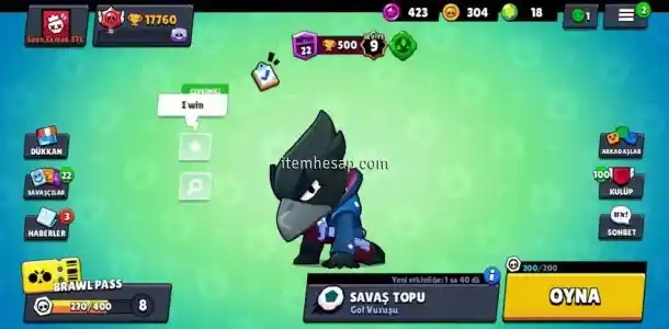 Brawl Stars 17K Hesap Satış