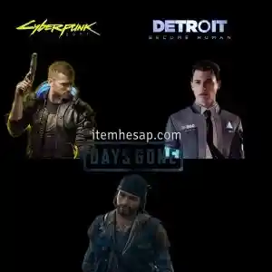 Cyberpunk 2077 Detroit Become Human Days Gone Steam Hesap