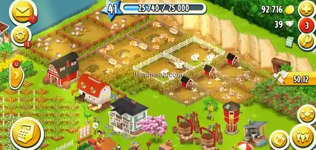 HAYDAY SATILIK HESAP 41 SEVIYE