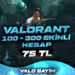 -VİP- Valorant 100-300 Arası Skinli Random Hesap