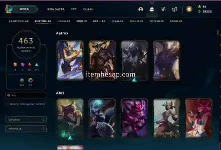 463 KOSTUMLU HESAP SATILIK