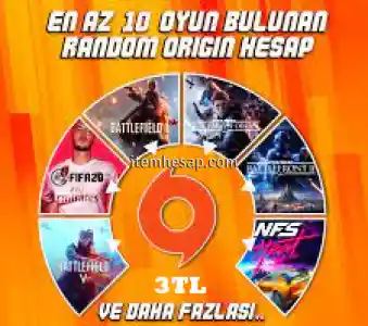 EN AZ 10 OYUNLU RANDOM ORİGİN HESAPLARI