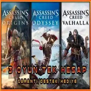 AssassinsCreed Valhalla+Origins+Odyssey