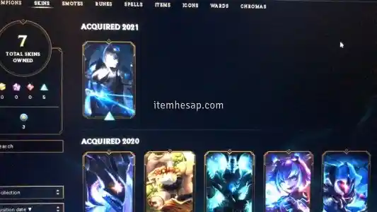 3650vp+yagmaci vandal+ oni phantom+lol hesabı