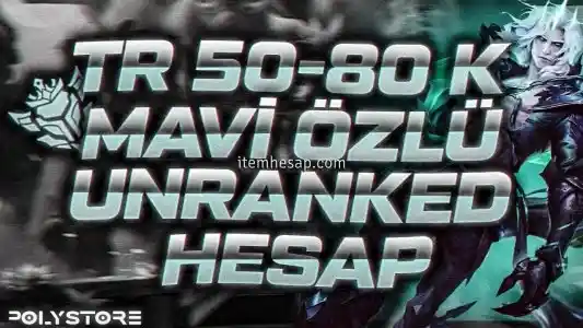 TR 50-80K Mavi Özlü 30 Level Unranked Hesaplar