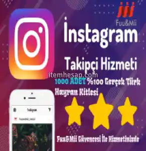 Instagram Gerçek Türk Takipçi Kitlesi - 1000 Adet