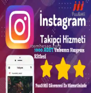 Instagram Yabancı Takipçi Kitlesi - 1000 Adet