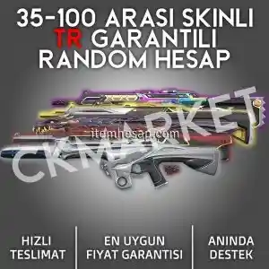 35-100 Arası Skinli TR Garantili Random Hesap