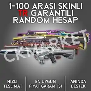 1-100 Arası Skinli TR Garantili Random Hesap