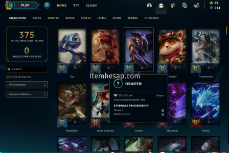 League of Legends 100-250 Level Hesap