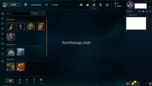 PULSEFIRE EZREAL YÜCE KRAL GARENLİ UYGUNA HESAP