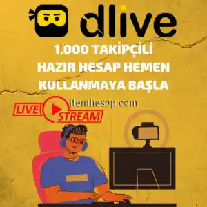 Dlive 1.000 Takipçili Hazır Hesap