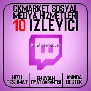 Twitch 1 Saat 10 İzleyici