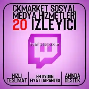 Twitch 1 Saat 20 İzleyici