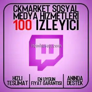 Twitch 1 Saat 100 İzleyici