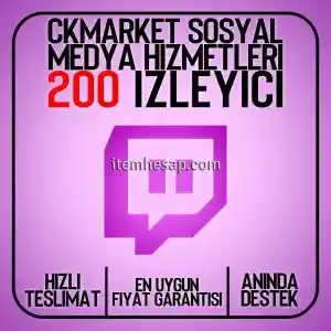 Twitch 1 Saat 200 İzleyici