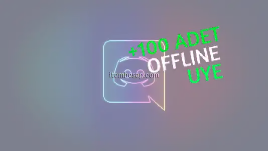 Discord 100 Adet Offline Üye