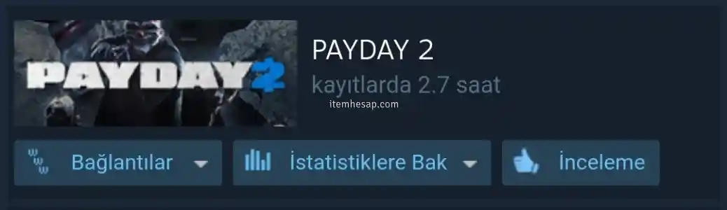 PAYDAY2 Li Steam hesabı