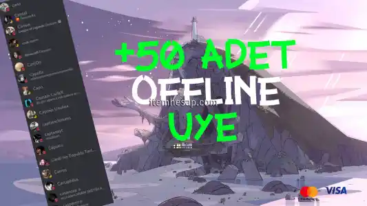 Discord 50 Adet Offline Üye