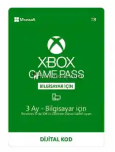 XBOX GAME PASS BİLGİSAYAR İÇİN 3 AY ÜYELİK KODU