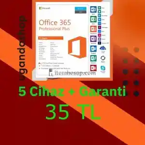 Office 365 Pro Plus 5 TB One Drive (5 Cihaz) Hesap + Garanti
